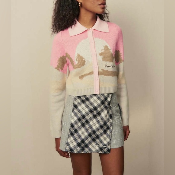 House of Sunny Daybreak Knit Cardigan - pink - US Size 8 - $145 MSRP - Picture 7 of 14